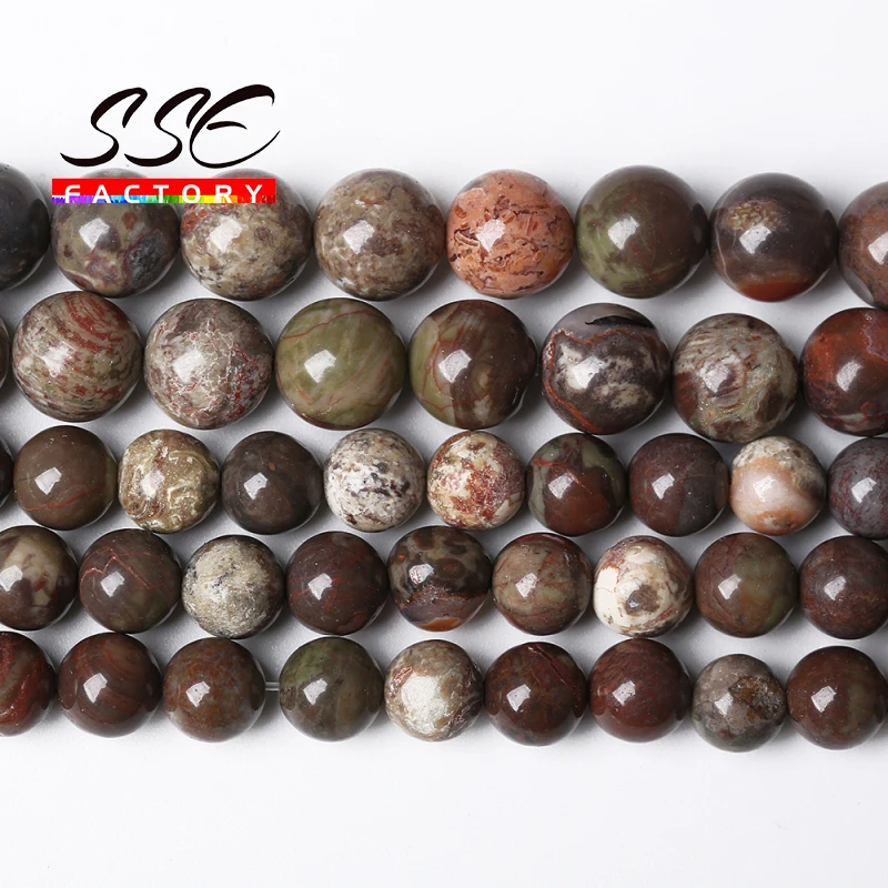 

Natural Flower Agates Beads Colorful Onyx Stone Round Loose Spacer Beads For Jewelry Making Diy Bracelet 4 6 8 10 12mm 15" Inch