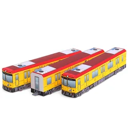 Train Tokyo Metro 1000 Series Mini Locomotives Origami Art Handmade 3D Paper Model Papercraft DIY Kids Adult Craft Toys ZX-050