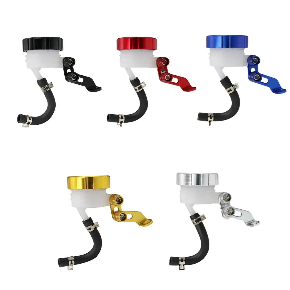 ZSDTRP Motorcycle Brake Fluid Reservoir Clutch Cylinder Tank Oil Fluid Cup with Pipe For YZF250 Z650 CBR600 CBR1000RR