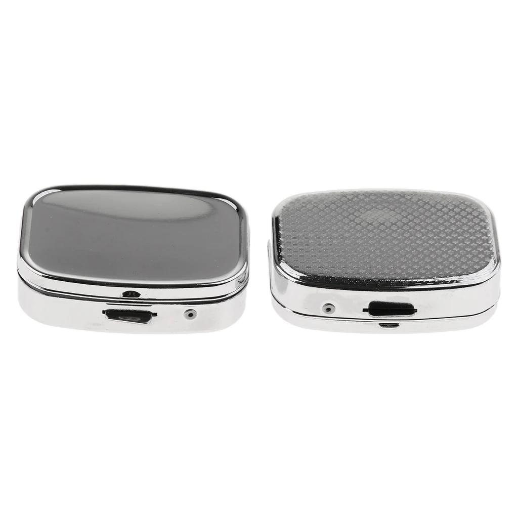 2pcs Pocket Purse Metal Vitamin Medicine Tablet Box Pill Storage Cases Organizer