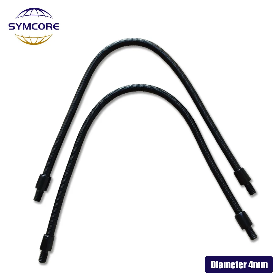 

M4 black hose microphone positioning hose outer M4 metal stereotyped gooseneck snake tube 100/200/300/400mm