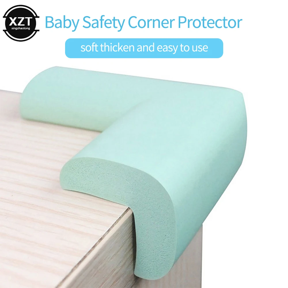 10PCS Child Baby Safety Corner Furniture Protector Strip Soft Sponge Edge Corners Protection Guards Cover For Toddler Infant