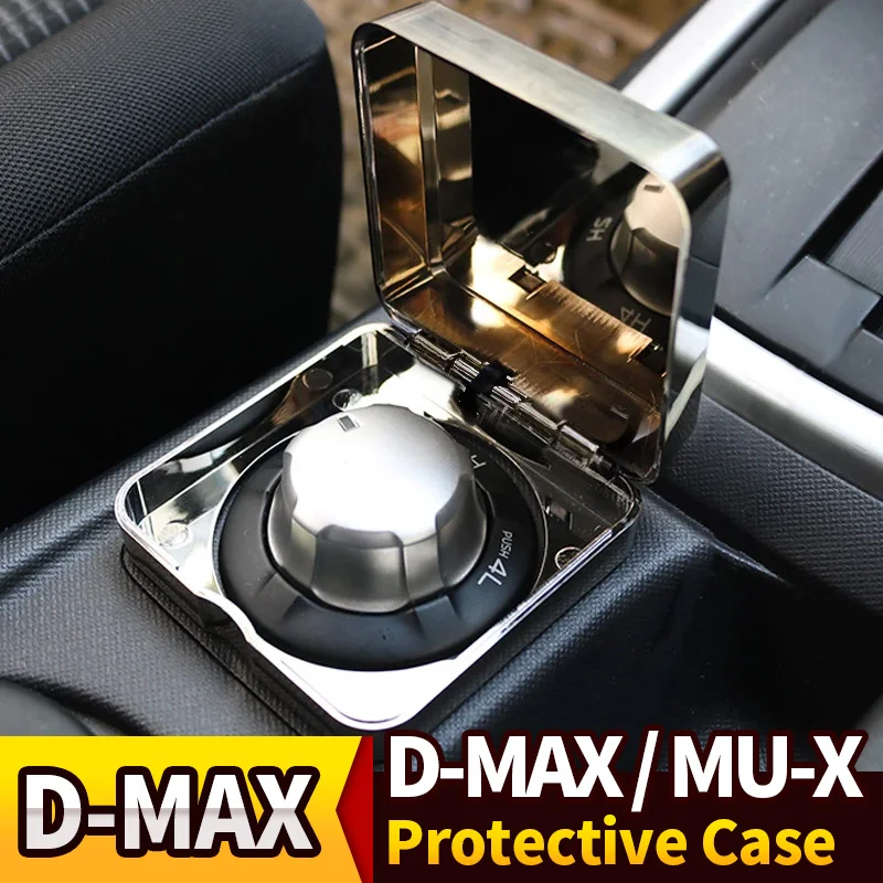 D max ricambi auto accessori per Isuzu MU-X custodia protettiva Cover Sticker Box Potect 4WD Switch Cover ABS plastica Mux