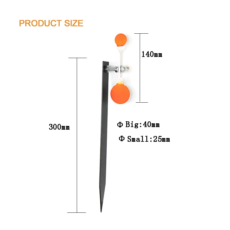 Rotating Reset Metal Target Shooting Paintball Training Simple Insert Ground Target Thickened Galvanized 360 Degrees Rotation