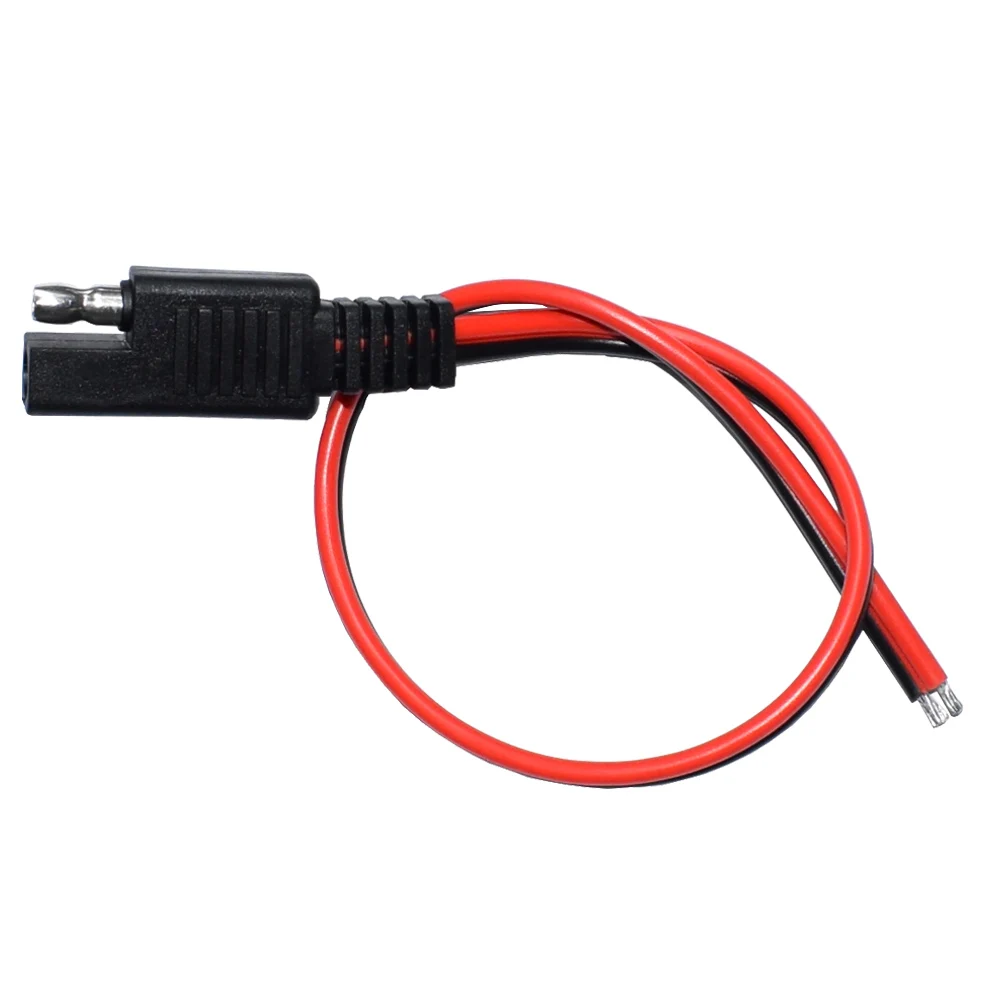 1PC 30cm New SAE Power Automotive Extension Cable 18AWG 30CM 2 Pin With SAE Connector Cable Quick Disconnect Extension Cable