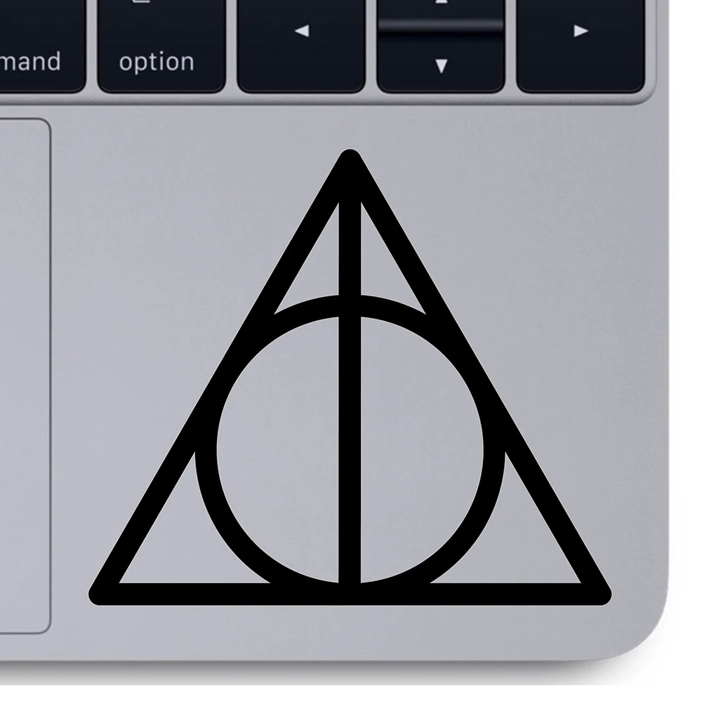 Deathly Hallows decal Magic tools computer laptop Sticker macbook vinyl Removable for car Computer Decoration Accessories X152