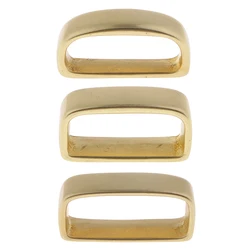 30mm 35mm 45mm Solid Cast Brass - D Shape Belt Loop - DIY Belt Bag Leathercraft Accessories DIY Leather craft Hardware