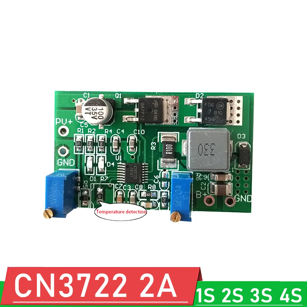 CN3722 2A Charging module MPPT Solar Panel Controller 1S 2S 3S 4S 12V lifepo4 Li-ion Lithium Battery Charge control