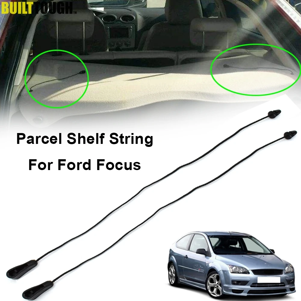 2X For FORD FOCUS 2 hatch MK2 2004-2011 REAR TRUNK Parcel Shelf Tray Load Inner Tonneau Cover Lift string strap Clips