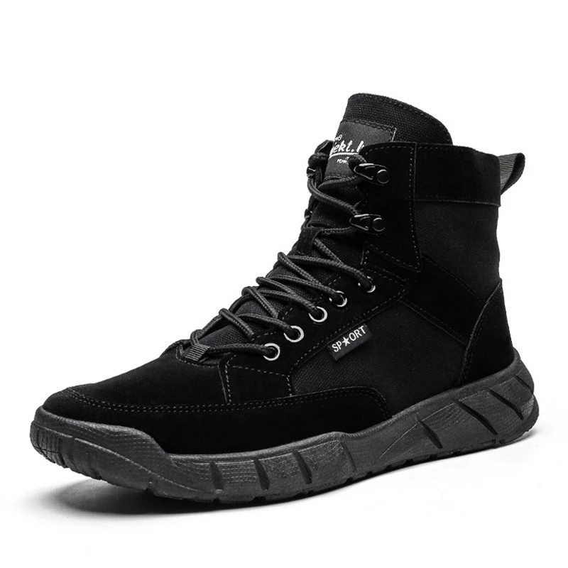 Military Special Service Shoes Outdoor Climbing Camping Hiking Training Combat Frosted Breathable Tactical Boot High-top War New