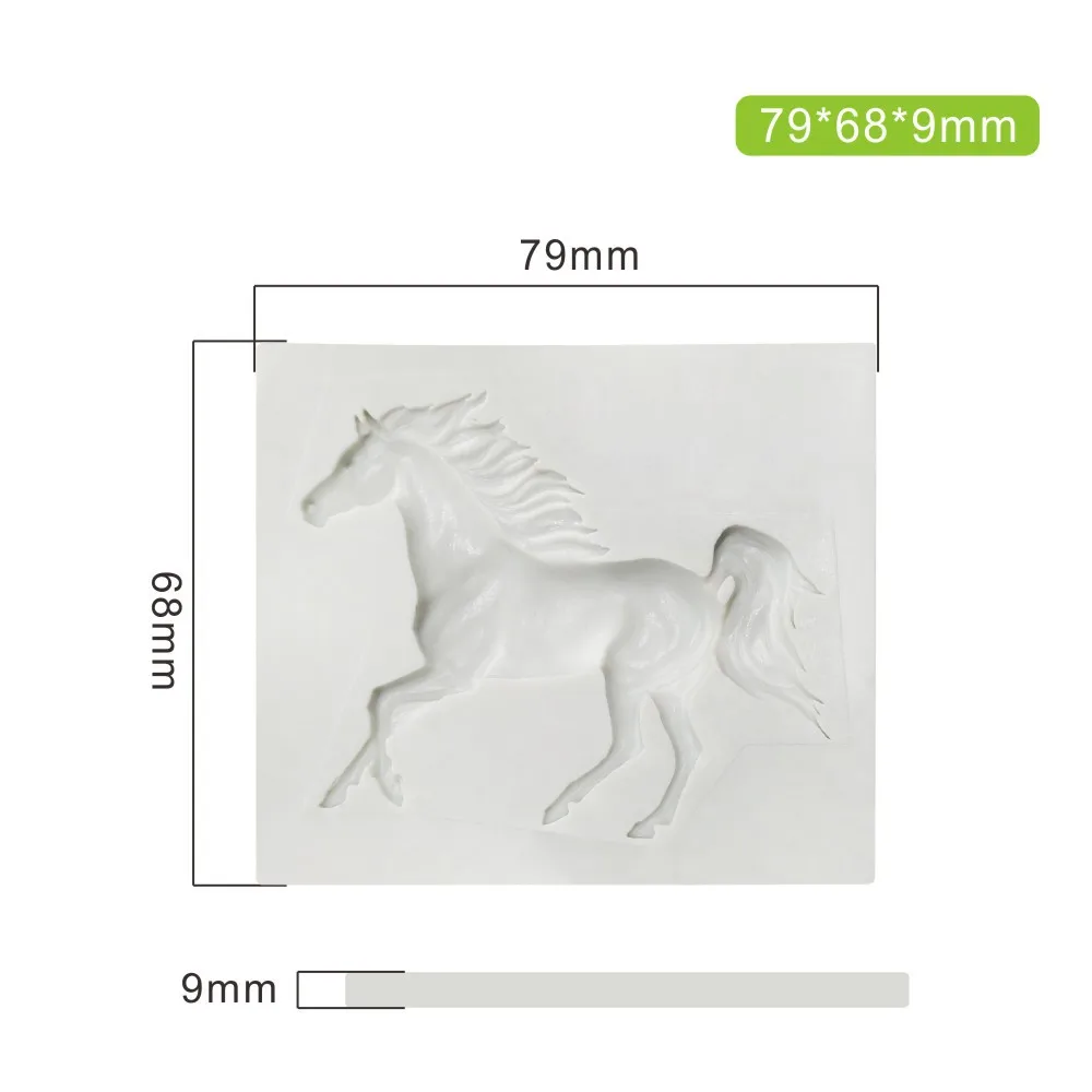 Horse Shape  Epoxy Resin Fondant Silicone Mold for DIY Pastry Chocolate Candy Dessert Decoration Kitchenware Baking Accessories