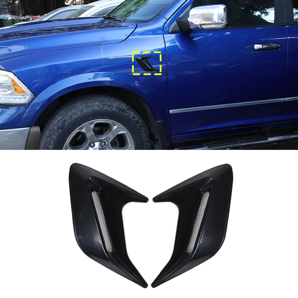 Car Body Side Fender Decoration Cover Trim Sticker Trim for Ford F150 F-150 Raptor 2009-2021 Car Exterior Accessories ABS Black