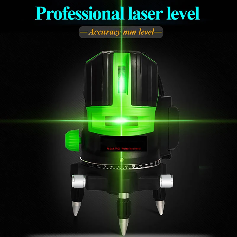 

2 line Laser Leveling Unit Construction Green Laser Pointer Guide Professional Level Self Prism Level Green Laser Beam Line