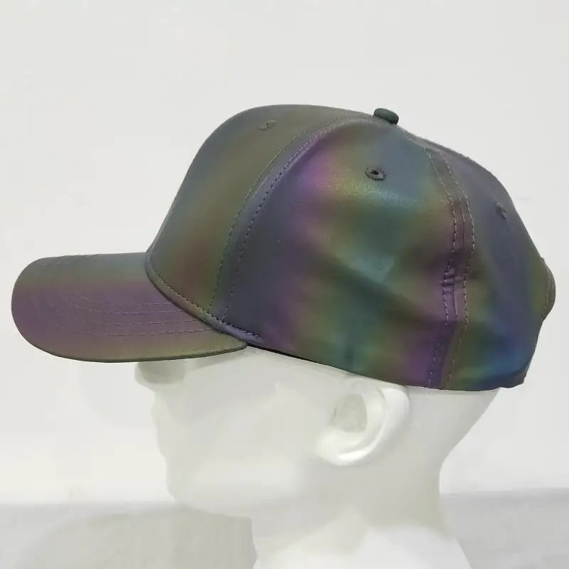 2024 New New Reflective Caps Fluorescent Cap Men Women Colorful Reflective Baseball Hats Hip Hop Caps Luminous Hat Gorras Hombre