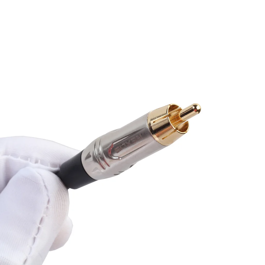 Carcasa de aleación de Zinc de 0,3 m-10m, macho a XLR RCA, cable adaptador del mezclador de micrófono hembra de 3 pines