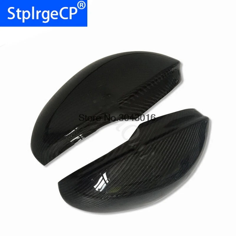 high quality For Alfa Romeo Giulia Carbon Fiber Rear View Mirror Cover Side Mirror Caps Black Finish 2016 - UP car styling