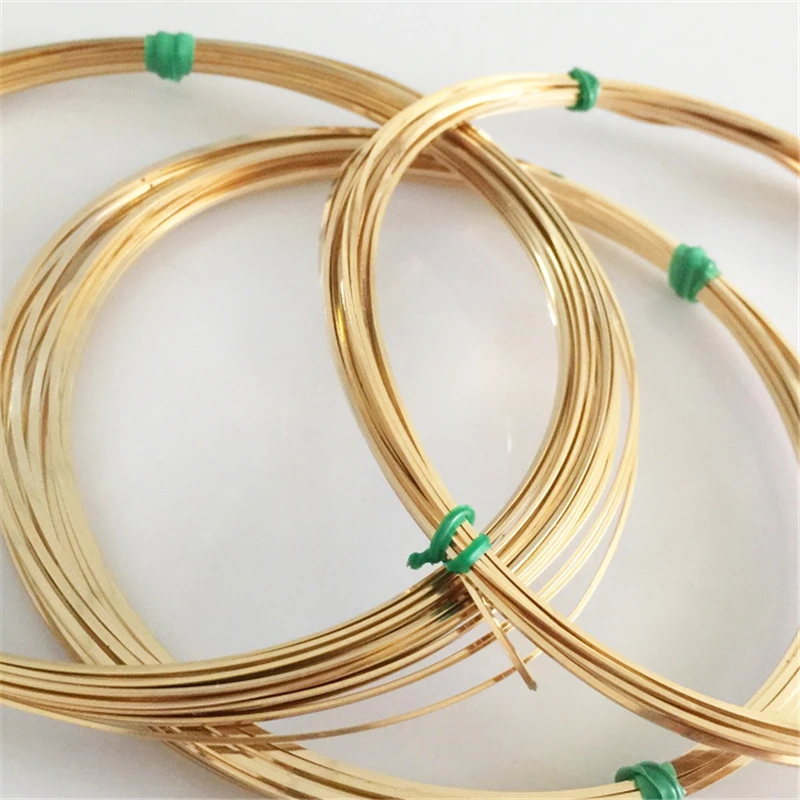 14K Gold Filled Square Wire หนึ่งเมตรครึ่ง Hard/Dead Soft 14K Gold Filled Beading Wire ทําด้วยมือ DIY เครื่องประดับทําผลการค้นหา