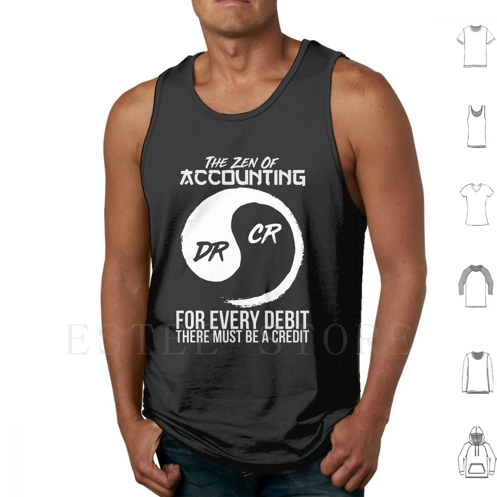 The Zen Of Accounting Tank Tops Vest Sleeveless Accounting Accountant Business Cpa Money Hustle Financials Work Funny Gag