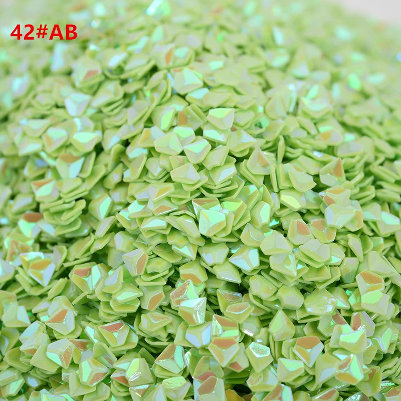 3D Diamond Shape Bulk Sequins Multicolor PVC Nail Art Accessories Wedding Dress Sewing Craft Clothes Decoration Dress Shoes DIY