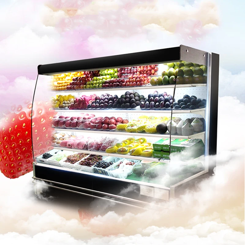 commercial 2000L Large fresh-keeping cabinet fruit refrigerator vertical air-cooled freezer spicy order cabinet display cabinet