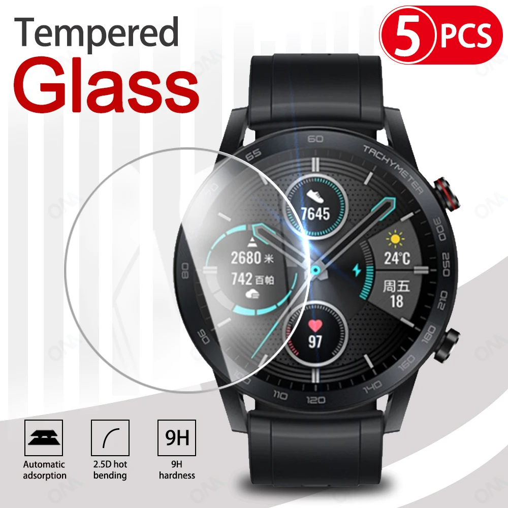 9H Premium Tempered Glass For Huawei Honor Watch Magic 2 46mm Smartwatch Screen Protector Film Accessories for dji rc rc 2 puluz remote control screen tempered glass film transparent