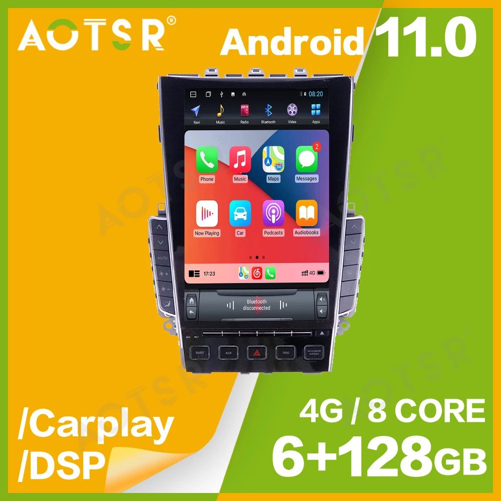For Tesla Style 6+128G Androidhead unit radio For Infiniti Q50 Q50S Q60 Q60S MARK 5 GPS Navigation wireless carplay Car stereo