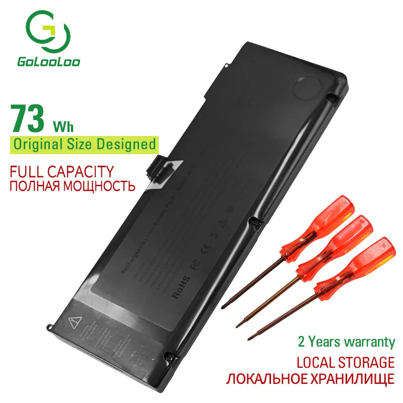 

Golooloo 11.1v 73Wh laptop battery A1321 for Apple MacBook Pro 15 MB985 MB985J/A MB985LL/A MB985TA/A MB985X/A MB985ZP/A