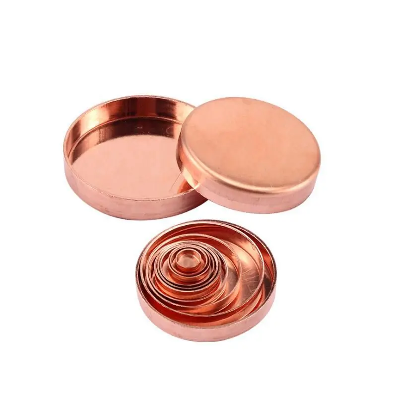 9.52mm - 50.8mm Copper End Cap Seal Plug Welding Pipe Fitting Connector for Air Conditioning Refrigeration