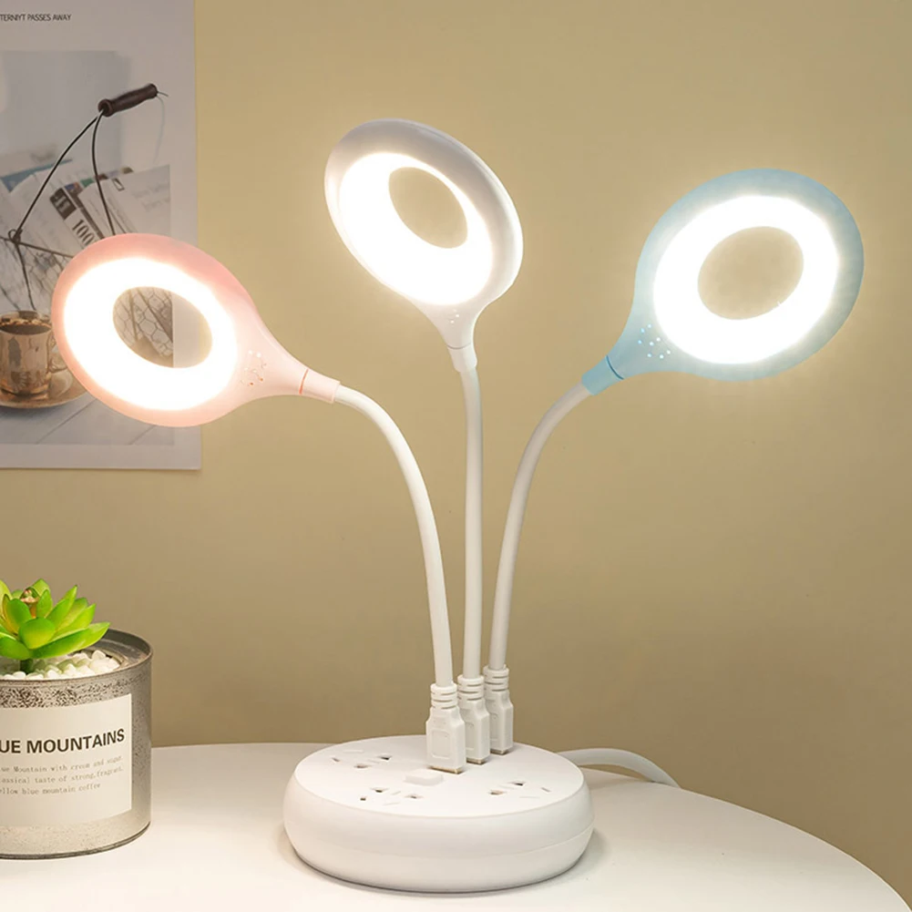 led portatil usb anel flexivel lampada quarto estudo lampada de leitura livro luzes da noite protecao para os olhos ler lampada para mesa computador portatil 01