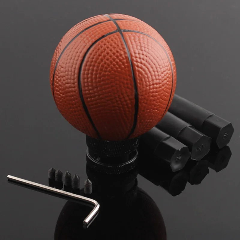 Basketball Style Custom Car Manual Stick Gear Shift Knob Shifter For Sedan Coupe Suv Crossover Wagon Hatchback Truck Universal