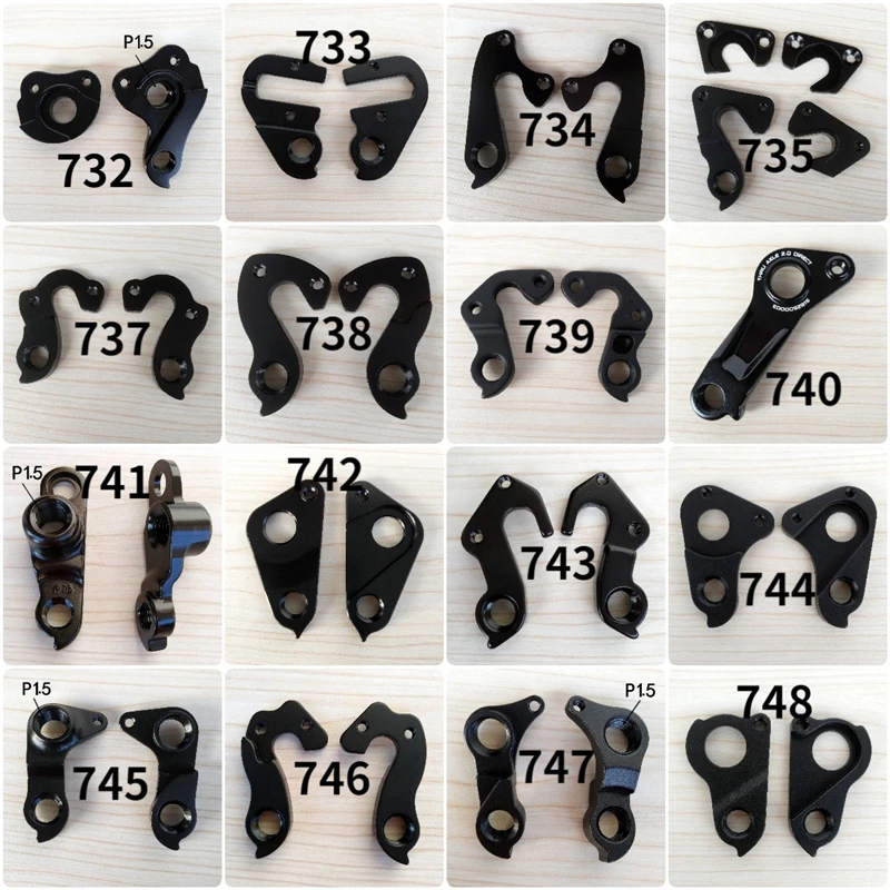 1PC parti di biciclette telaio in carbonio Mech Dropout per KTM CANYON VITUS stephen FOCUS moso GHOST deragliatore Gear Hanger numero 665-680