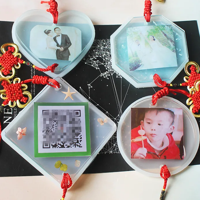 Diy dripper car Hang House Plate Car Hang Crystal Photo Shop Pay Code Photo Hang Mirror Mold