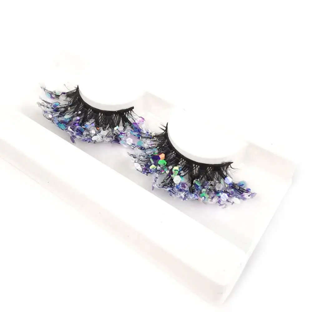 Women Beauty Messy Long Fluffy Dramatic 3D Mink Lashes 25mm Luminous False Eyelashes