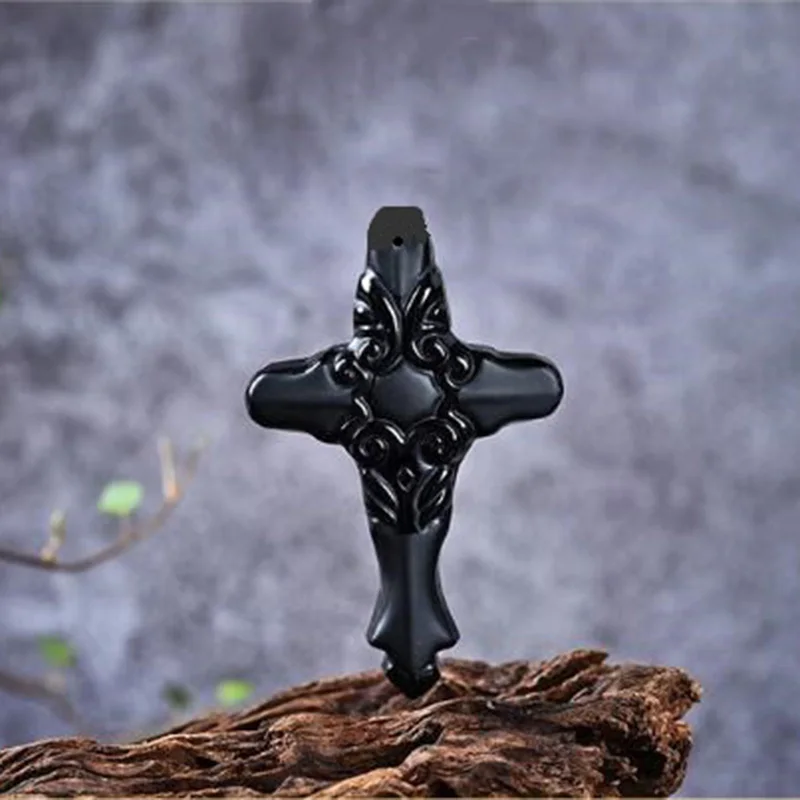 Natural Obsidian Eight kinds Bodhisattva Pendant Jewelry Lucky to ward off Evil Auspicious Amulet Pendant Jade Fine Jewelry