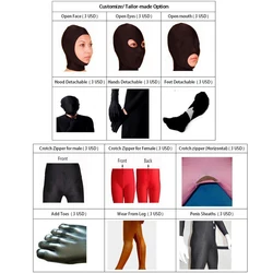 Customize options,please do not purchase separately,buy with the jumpsuit as a combo