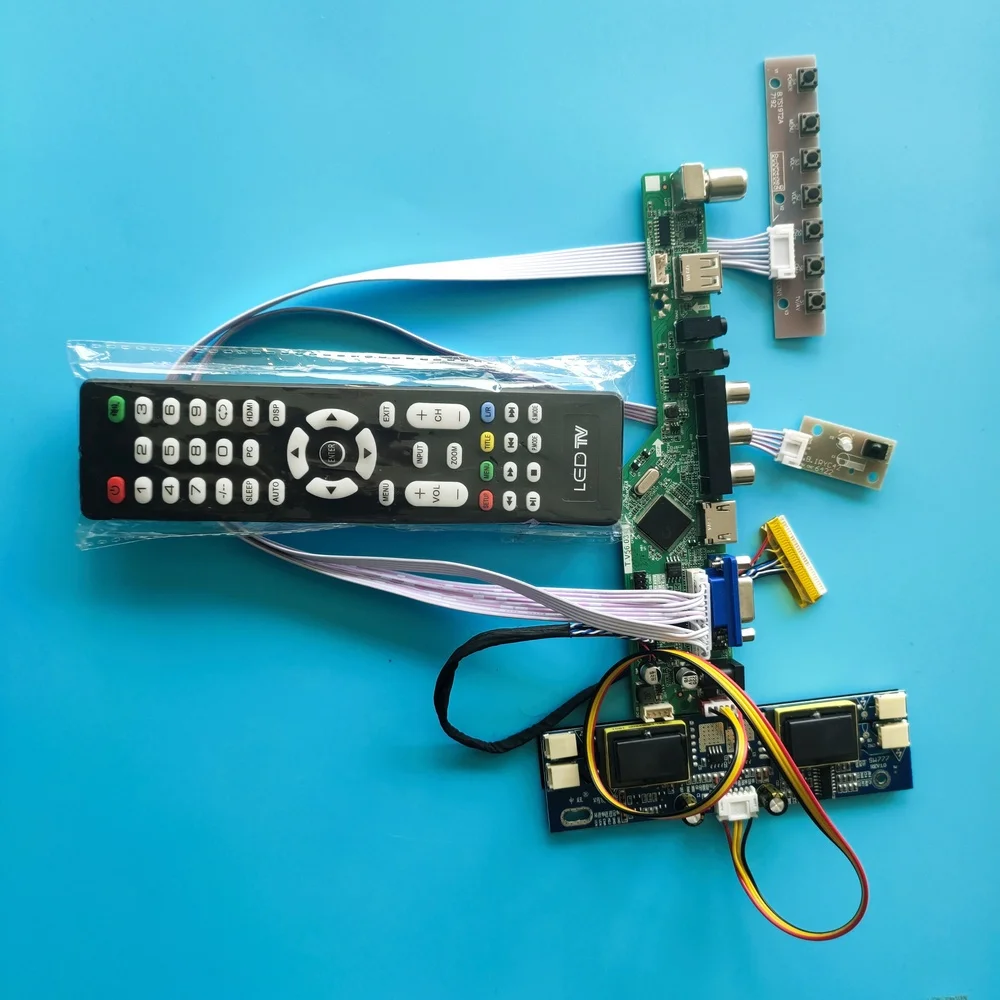 

for LTM190EP01 kit LCD AV TV card Resolution 1280X1024 19" 30pin Interface USB Controller Board4 lamps Digital Signal