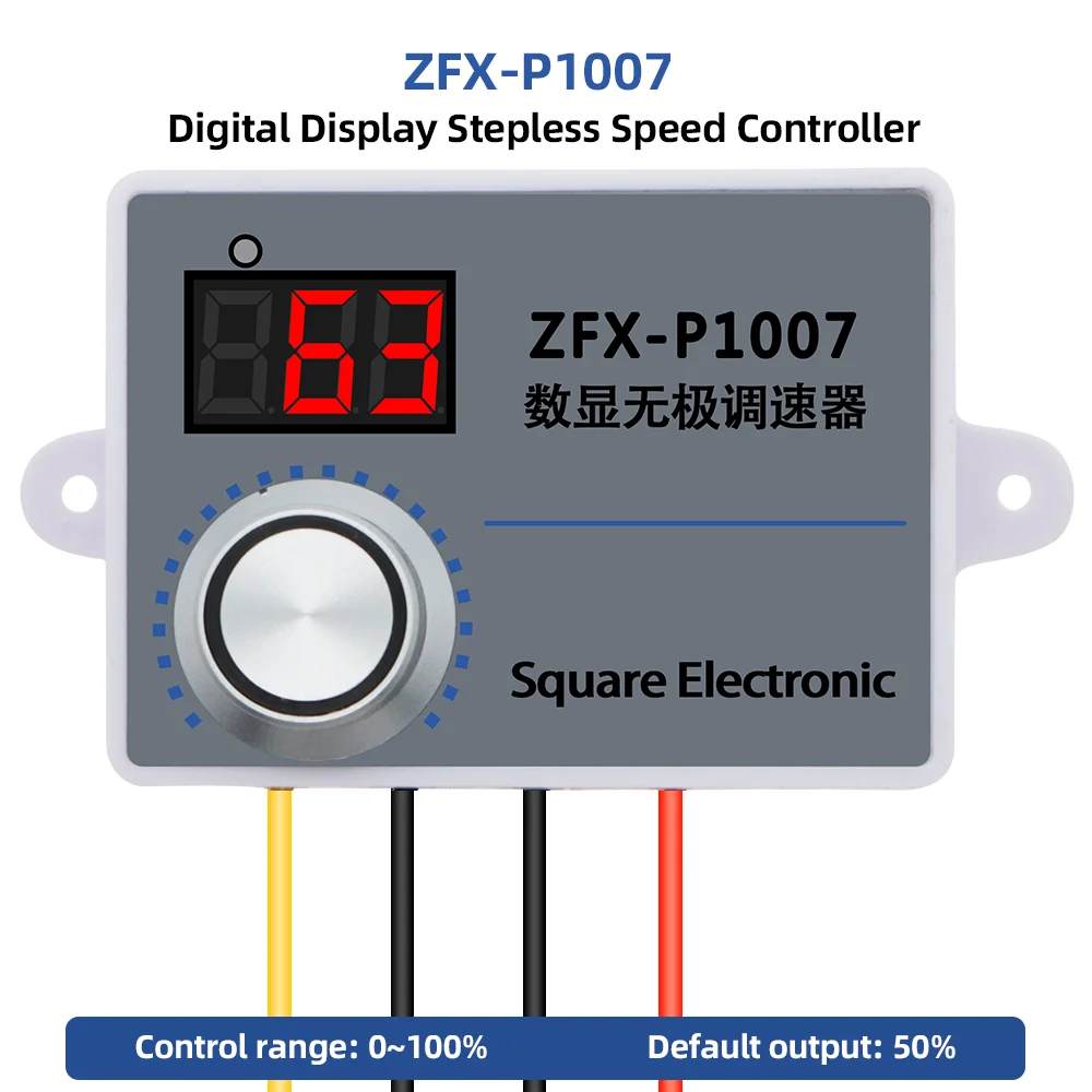 ZFX-P1007 Stepless Speed Controller Regulator Switch Waterproof Thermostat Sensor 500W Control Governor Switch AC 220V  20%OFF