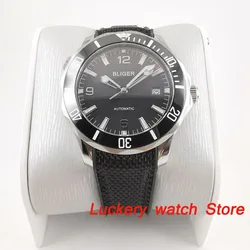 41mm bliger black dial Luminous saphire glass;black Ceramic Bezel Automatic movement men's watch-BA196