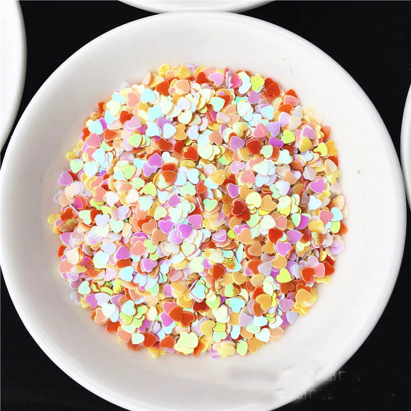 3mmlove nail art sequins peach heart nail patch jewelry accessories sequins clothing accessories wedding throwing confetti