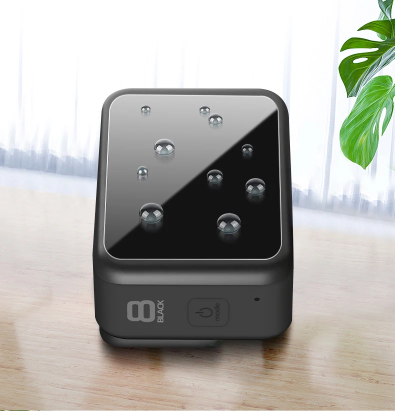 สำหรับ GoPro 8 สีดำอุปกรณ์เสริม Screen Protector กระจกนิรภัย LCD Ultra CLEAR HD + เลนส์ป้องกันชุด Slim สำหรับ go Pro HERO 8