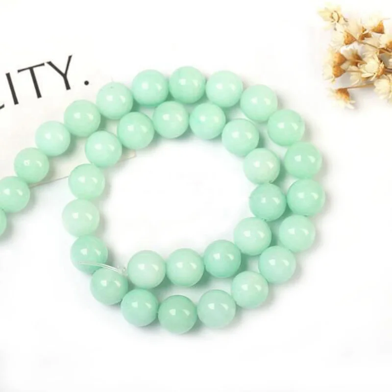 Natural Amazonite Stone 4/6/8/10/12mm Necklace Bracelet Jewelry Loose Beads 15 Inch wk78