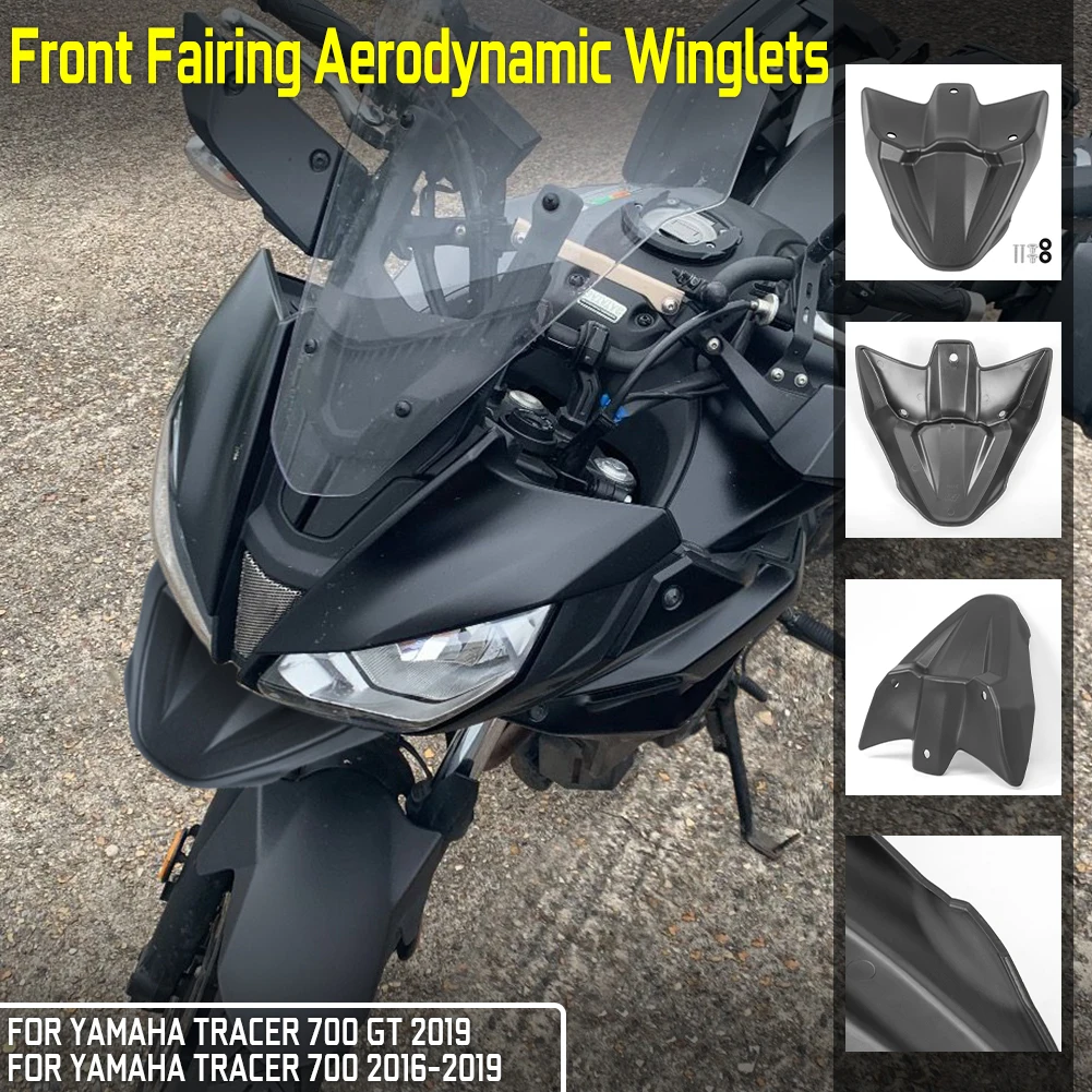 

Front Fender Mudguard Beak Nose Cone Extension Cover Extender Cowl For Yamaha MT FZ 07 Tracer 700 GT 2016 2017 2018 2019