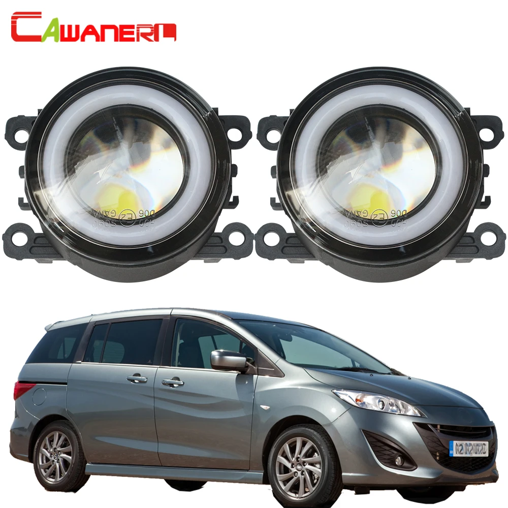 

Cawanerl For Mazda MPV II (LW) 1999-2006 Car LED Fog Light 30W 3000LM COB Angel Eye DRL Daytime Running Light 12V Styling