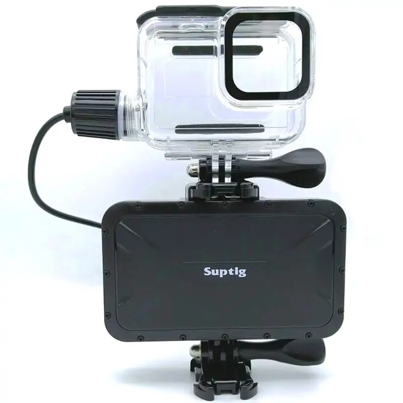 Suptig 7800mAh Waterproof Power Bank Battery Charger Waterproof Case For GoPro Hero 12110/9/8/7/5/4/3 Action Camera Charging Box