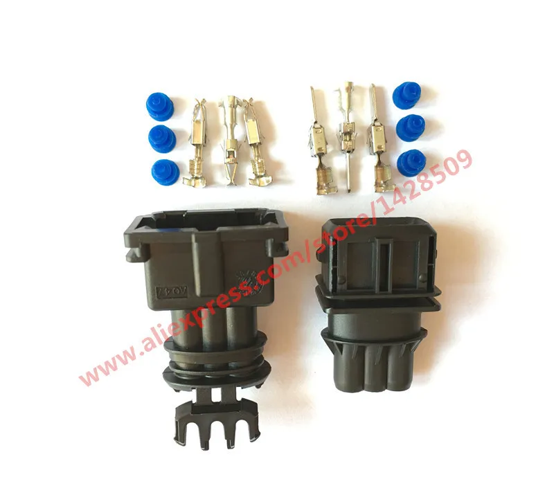 1 Set 3 Pin 3.5 AMP Car Power Timer JPT Wire Female Male Connector Restrictor Sensor 282191-1 / 282729-1 1-962581-1 For Toyota