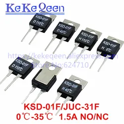 1PCS KSD-01F JUC-31F 0C 5 10 15 20 25 35 Deg NC Normally Closed Normally Open 1.5A Thermal Switch Temperature Sensor Thermostat