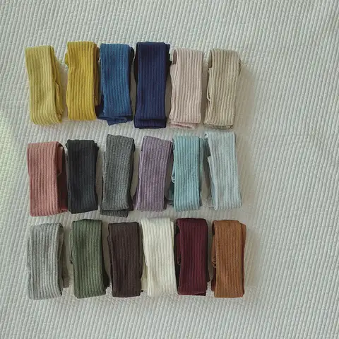 어린이를위한 코튼 컬러 스타킹 유아 소녀 소년 화이트 블랙 니트 팬티 스타킹 키즈 양말 신생아 유아 아기 따뜻한 스타킹 Best5