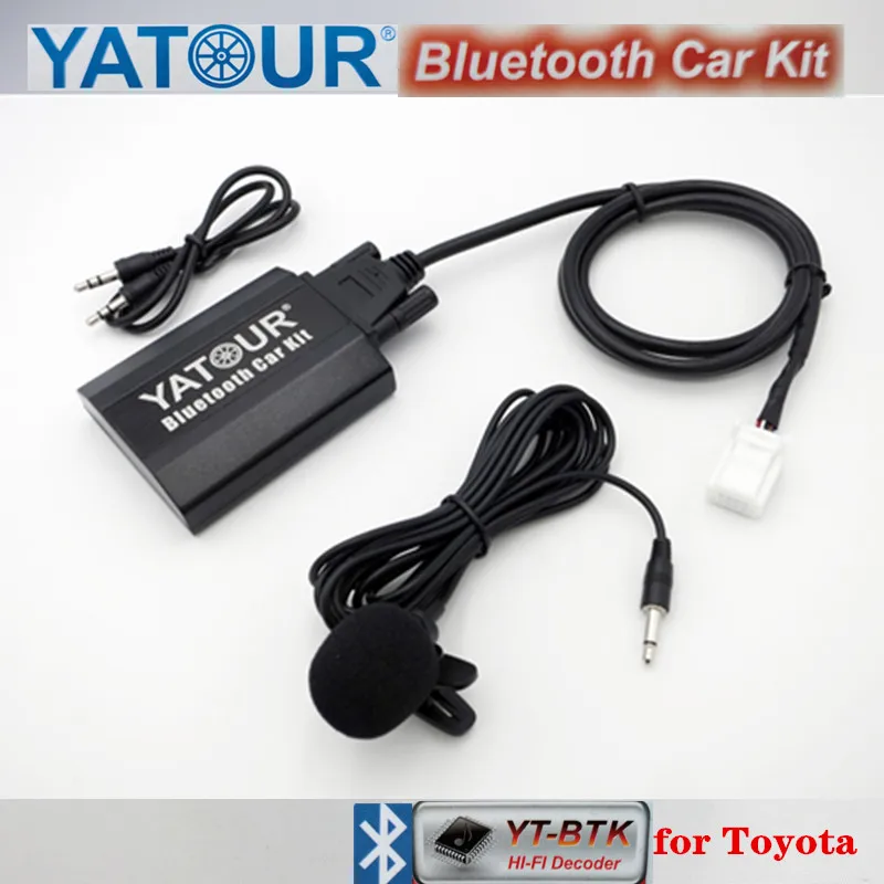 Yatour BTK samochodowy sprzęt audio zestaw Bluetooth dla Toyota Lexus Avensis Corolla 2003-2013 zmieniarka cyfrowa odtwarzacz MP3 Aux 6 + 6pin Stereo