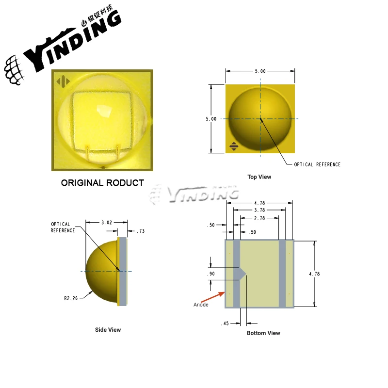 Imagem -06 - de Alta Potência Led Light Emitting Diode 6500k Frio Luz Branca Lanterna Fonte de Luz 3535 Farol Pavio Pcs Xml3 15w