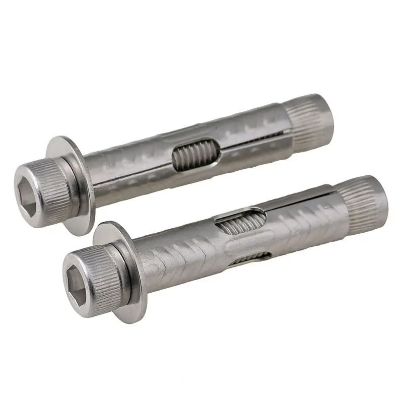 Vis d'expansion intégrée à tête hexagonale M6 M8 M10 M12, boulon d'ancrage en béton à expansion interne Allen en acier inoxydable 304